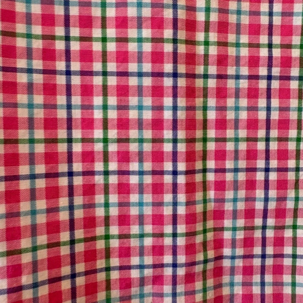 Polo Ralph Lauren Mens XXL Slim Fit Plaid Button Down Shirt‎ Pink Green Blue